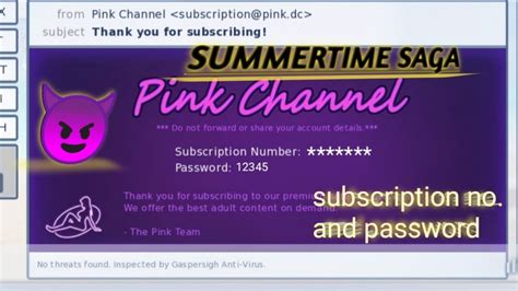 pink chanel password|summertime saga laptop password hint.